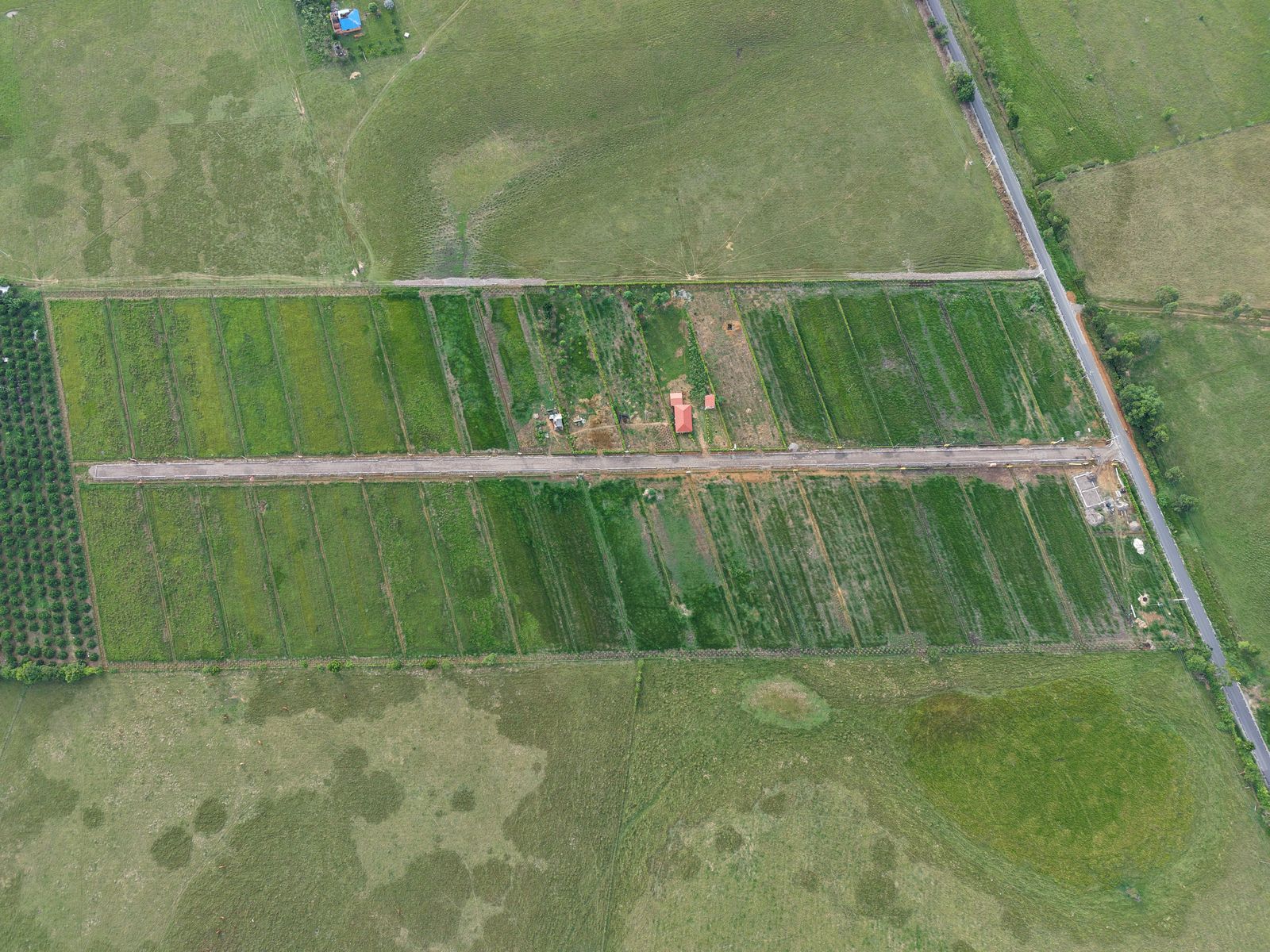 Vista aérea lotes premium